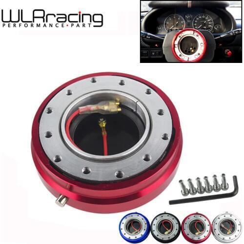 WLR RACING - 4 Colors,Thin Version 6 Hole Steering Wheel Quick Release Hub Adapter Snap Off Boss kit WLR3858