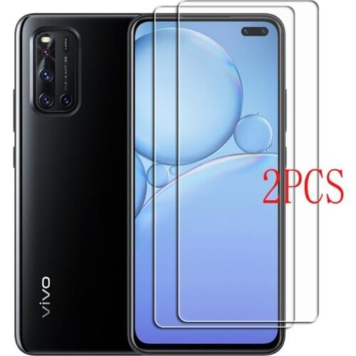 2PCS for Vivo V19 Snapdragon 712 (Global) Tempered Glass Protective FOR VIVO V19 6.44" Screen Protector Film phone Cover