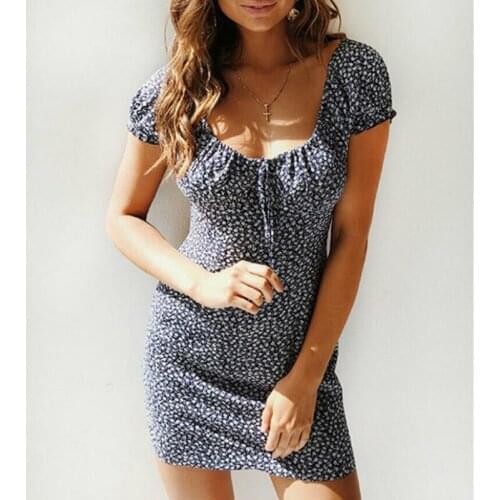 Women Sexy Strapless Mini Dresses 2020 Summer Ladies Short Sleeve O-Neck Short Dresses