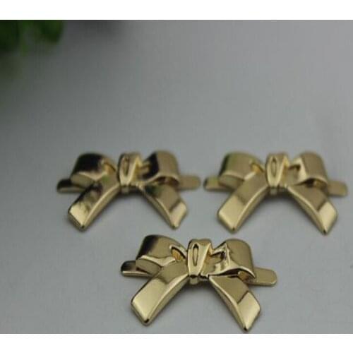 10pcs/lot luggage bag hardware accessories diy metal bowknot decorated buckle shoe buckle adornment bag hardware accessories