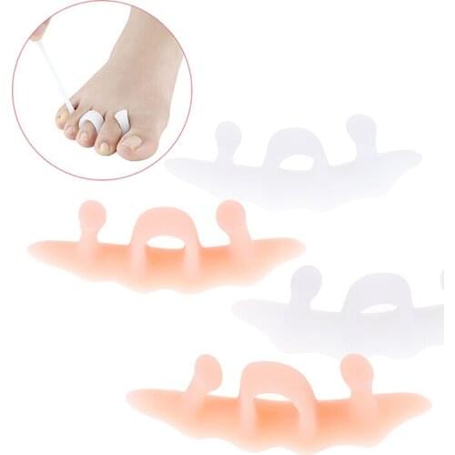 20 Pair Hammer Toe Foot Separators Soft Elastic Gel Pain Relief Hallux Valgus Straighten Bunion Pads Anti-Slip Thumb Protector