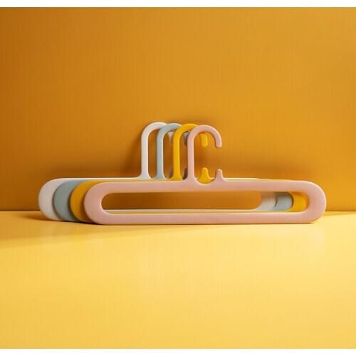 5pcs Nordic PP Clothes Hangers Non-slip Shelf Drying Rack Home Storage Organizer Decoration Accessories For Pants Coat Towel