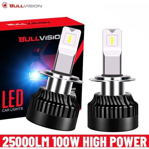 100W High Power H1 H11 H7 LED Headlight Bulbs Canbus H4 LED 9005 HB3 9006 HB4 9012 HIR2 CSP Lamp Cars 25000LM 300% Bright