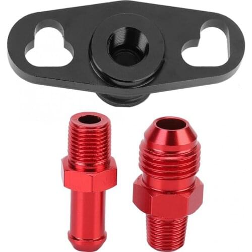Car Fuel Rail Pressure Regulator Adapter with Fitting Replacement Fit for Mitsubishi Aluminium Fuel Regulator Adapter New