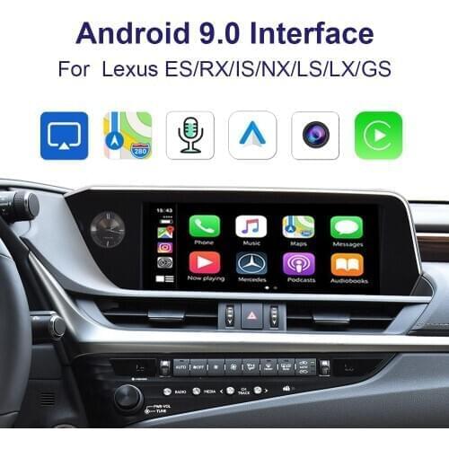 Car video Android 9.0 Interface for 2013-2019LEXUS RX/IS/ES/NX/LS/LX/ GS with wifi APP, MCU