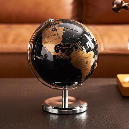 World Map Luminous Rotating Globe Modern Table Desk Decor Office Decor Home Decor Office Bookcase Room Decor give Student Gifts