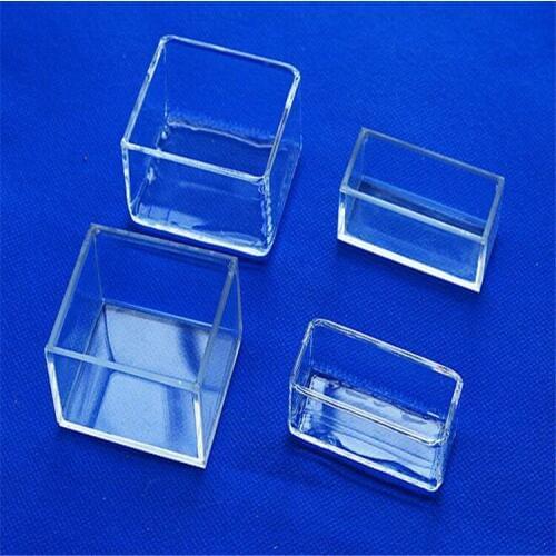 Square clear quartz Petri dish quartz tray 75*75*height 15