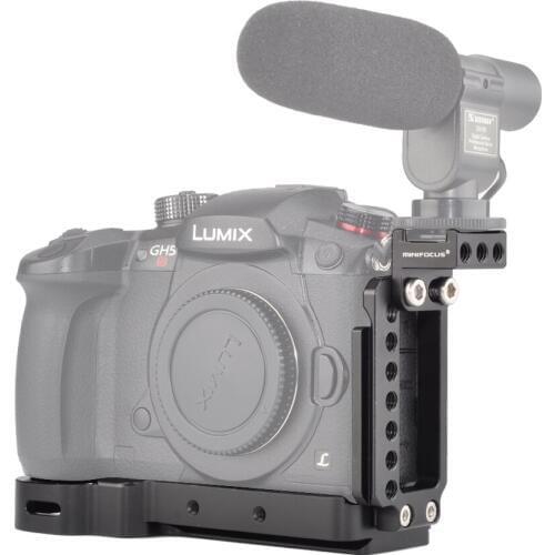 GH5 L Plate Dedicated L bracket for Panasonic Lumix GH5/GH5S With Arca Style Quick Release Plate and Cold shoe Camera Stabilizer