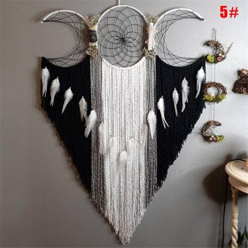 Handmade Multicolor March Dream Catcher Wall Hanging Ornaments Gifts of Love and Healing Bedroom Home Decoration