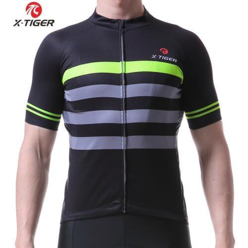 X-TIGER Men Pro Cycling Jerseys 2019 Cycling Clothing Breathable Short Sleeves Mountain Bike Clothing Quick Dry Ropa Ciclismo