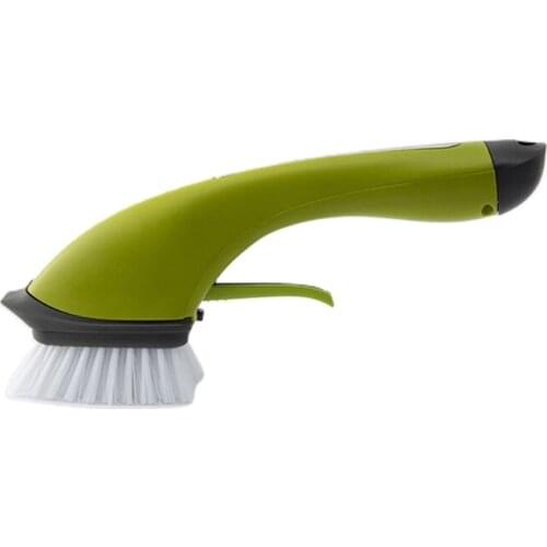 Soft Bendable Clean Brush Soap Dispensing Palm Brush for Cleaning Pots Pans Kitchen Scrub Brush Sink Bathroom Brushes 85AC