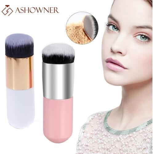 Chubby Pier Foundation Brush makeup brush kit Single Flat Brush Flat Cream Professional Cosmetic Make-up Tool Фонд Щетка