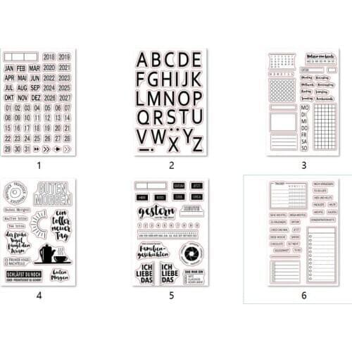 German Clear Stamp Or stamp for DIY Scrapbooking/Card Making/Kids Fun Decoration Supplies A2226