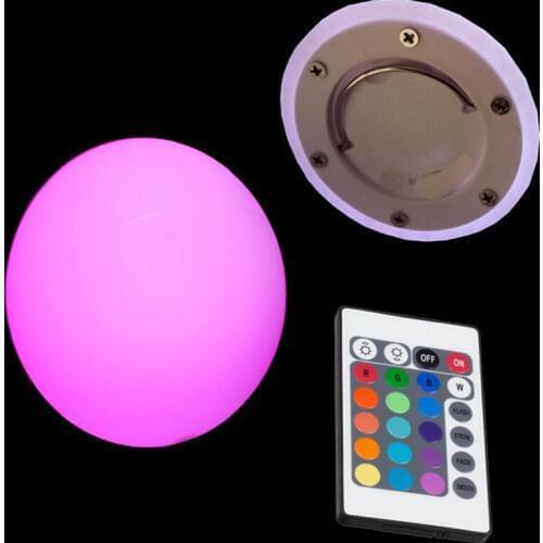 Skybesstech 15*15cm LED Night Light Lamp Hanging Sphere Round Ball w/t 24 Keys Remote Control free shipping 4pcs/lot Stock Clear