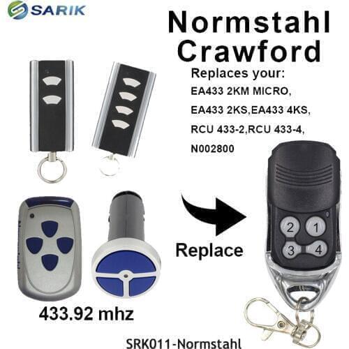 Normstahl EA433 2KS, EA433 4KS 433,92Mhz Rolling code remote control