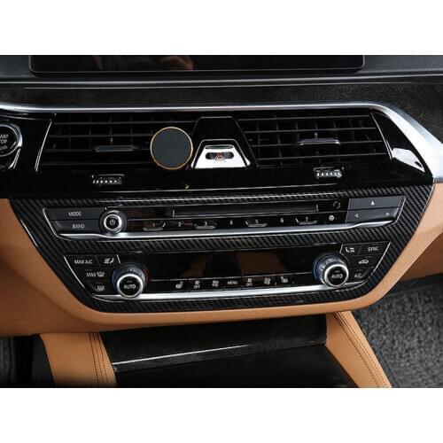 For BMW X3 G01 2018-2020 Carbon Fiber Look Front Air Condition Switch Cover Trim Car modification Auto parts