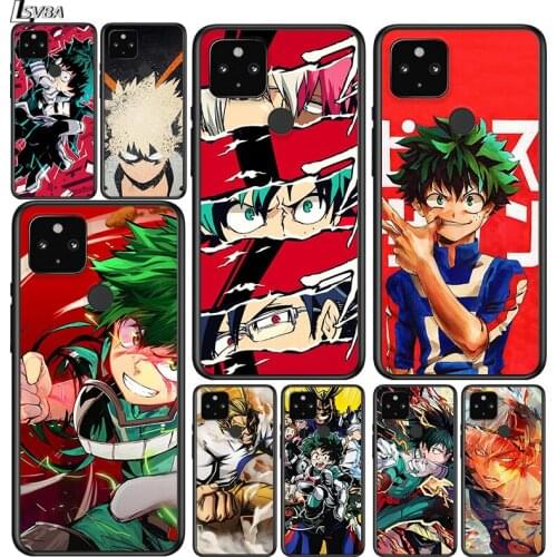 My Hero Boku No Hero Academia Shockproof Cover for Google Pixel 5 5A 4 4A XL 5G Black Phone Case Shell Soft Fundas Coque Capa