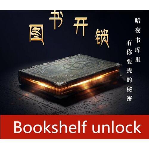 Clues chamber room bookshelf unlock Book unlock prop The bookcase is unlocked in order real life room escape props