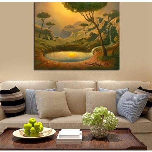 Salvadoer Dalies Surrealism Artwork Canvas Painting Print Living Room Home Decor Modern Wall Art Oil Painting Poster Pictures HD