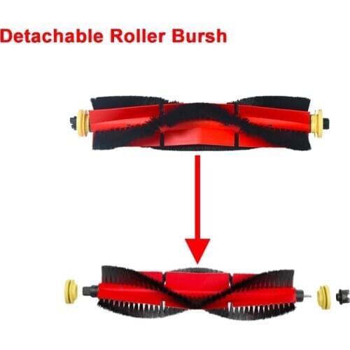 Detachable Main Roller Brush for Xiaomi for Roborock S50 S55 S5 Max S6 S60 S65 T4 T6 T7 P5 Robot Vacuum Cleaner Spare Parts 1Pcs