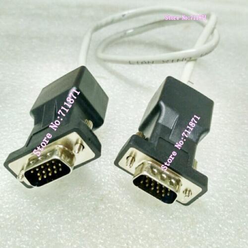 8P Rj45 network cable Male to Male 15P D-Sub Extend VGA Connector Adapter joint Network Rj45 15P D-Sub VGA Extend Adapter joint