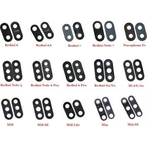 50x Rear Back Camera Glass Lens For Xiaomi Mi 6X A2 Mi8 SE Lite Mi9 SE Pocophone F1 for Redmi 6 6A Pro 7 S2 Y2 Note 5 6 Pro 7