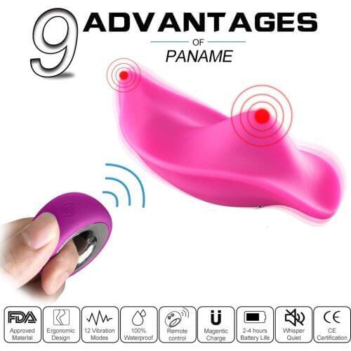 Panty Vibrators Wireless Remote Control 12 Vibration Patterns Vibrating Eggs-Pelepas Sex Toys for woman Wearable Panties