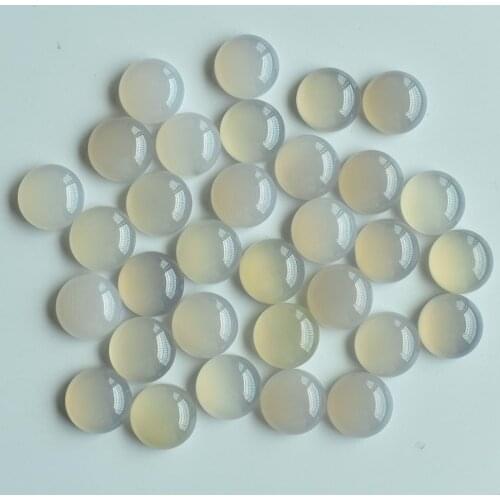2020 fashion top quality natural whire onyx round CAB CABOCHON stone beads for jewelry Accessories 12mm wholesale 50pcs free