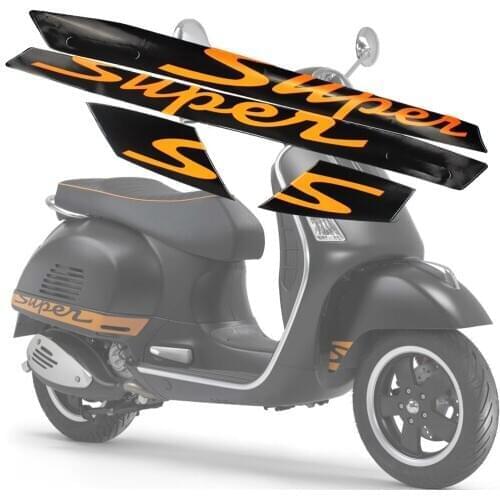 2D Decal Sticker Super for Vespa GTS300 Sport Fits Gts with The Two Long Vents In Each Panel