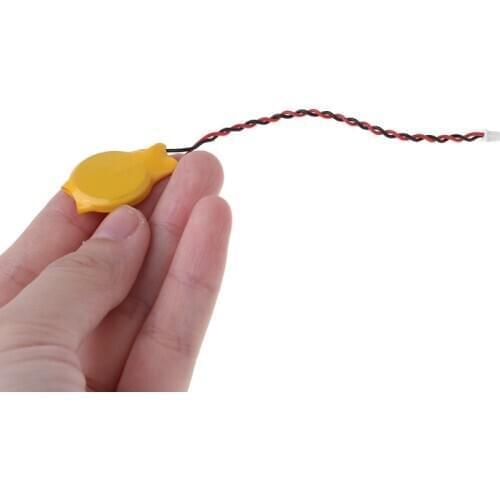 5pcs Notebook BIOS CMOS battery laptop With adhesive CR2032 2P motherboard wire