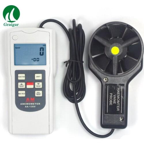 AA-136V Multi Functional Anemometer with DATA HOLD function for storing 24 groups of datas