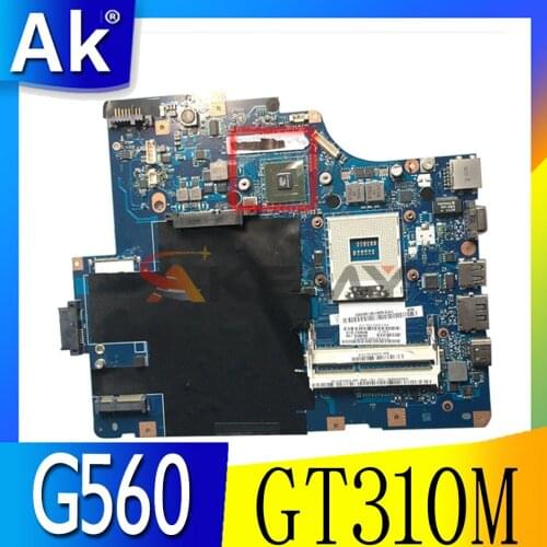 Akemy NIWE2 LA-5752P for lenovo Ideapad G560 laptop motherboard HM55 GT310M DDR3 graphics Mainboard WORKS free cpu