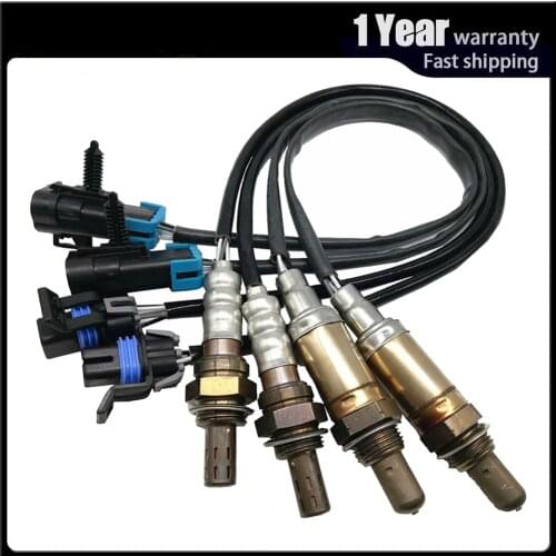 Car accessories 4pcs O2 Oxygen Sensor Upstream Downstream for Cadillac CTS SRX 2007 2008 2009 2010 2011 234-4818 234-4819
