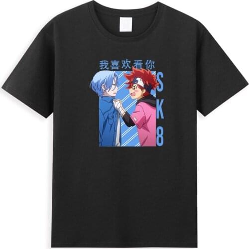 SK8 The Infinity Anime T shirt Japan Manga Snow Reki Graphic Mens T-shirts Skateboard Boys T Shirt Harajuku Oversize Clothes
