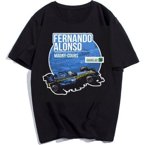 Fernando alonso 2005 T-Shirt Men Funny T Shirts Summer Short Sleeve O-Neck Harajuku WoMen Clothing T Shirt Tops Tees