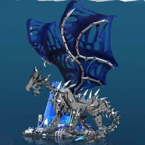 18K K91 Lceberg Dragon Model MOC Brick Movie Series Small Particles Assembled Building Blocks Childrens Educational Toys Gift
