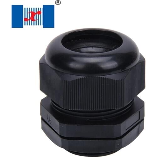 M18*1.5 5-10mm 50 PCS Nylon Cable Gland White Black M Thread Plastic Connector For Junction Box