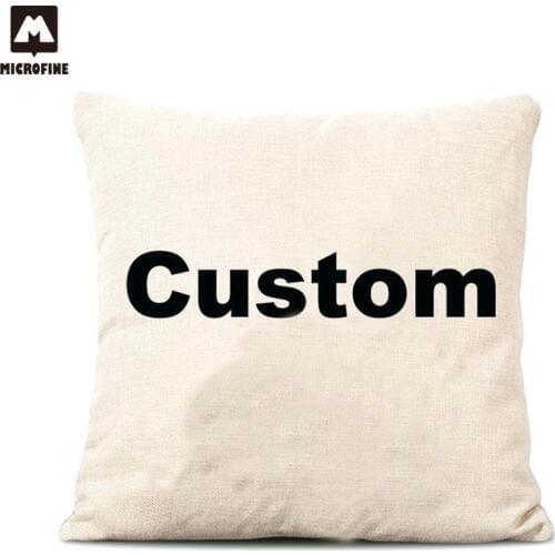 Microfine Custom Cushion Cover Pillowcases Decorative Pillows For Sofa Linen Cotton Throw Pillow Covers 40x40/50x50/45x45cm 2019