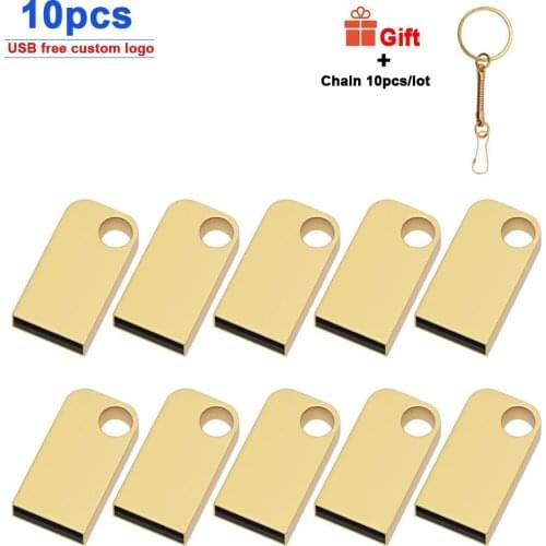10pcs/lot mini pendrive 8GB 16GB 32GB USB flash drive 64GB free logo pen drive Memory Drive Flash USB Stick Cool pen drive