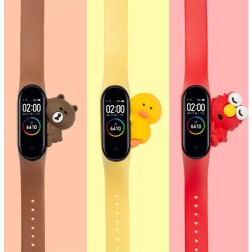 Suitable For Xiaomi Mi band 4 3 Cartoon Wristband Watch Wrist Bracelet Sports Wristband Accessories Replacement Wristband
