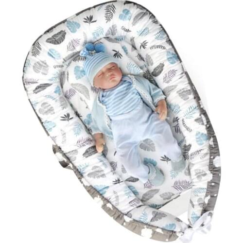 88*53cm Baby Nest Bed Portable Crib Travel Bed Infant Cradle Baby Play Mat Nest Bassinet Bumper Soft Crib Newborn Bassinet Pad