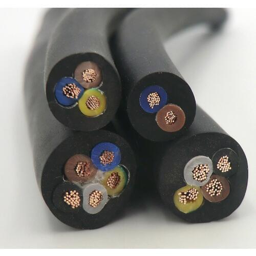 Rubber Cable Flexible 2,3,4,5 core 0.75,1,1.5,2.5,4,6mm² YZW Rubber Wire Resistance to Oil Abrasion, Weathering Medium Type