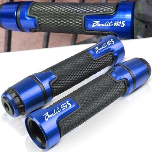 FOR Suzuki GSF Bandit 650S 20072008 2009 2010 2011 2012 7/8" 22MM Motorcycle handlebar grip ends handles Motorbike handle grips