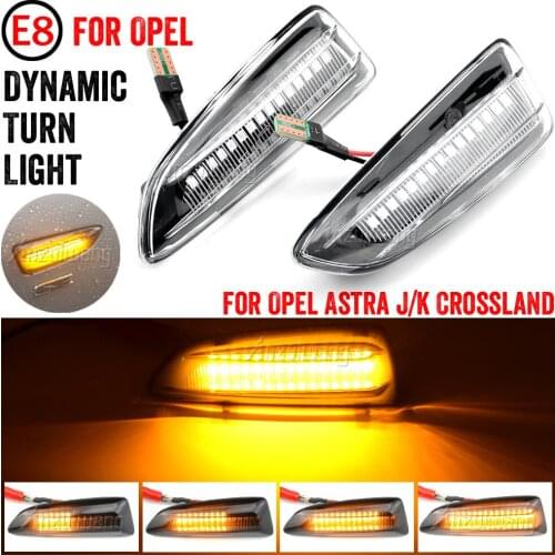 LED Dynamic Turn Signal Light Side Marker Lamp For Opel For Vauxhall Astra J K Crossland X Grandland Insignia B Zafira C