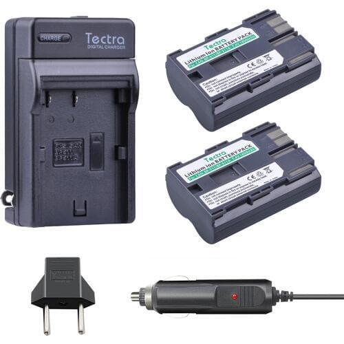 Tectra 2PCS BP-511 BP-511A Li-ion Battery + Digital Charger for Canon Camera G6 G5 G3 G2 G1 EOS 300D 50D 40D 30D 20D 5D MV300i