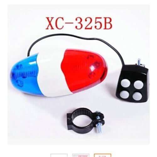 Bicycle Bell 6 LED 4 Tone Horn LED Light Electronic Siren Bicycle Bells for Kids Bike