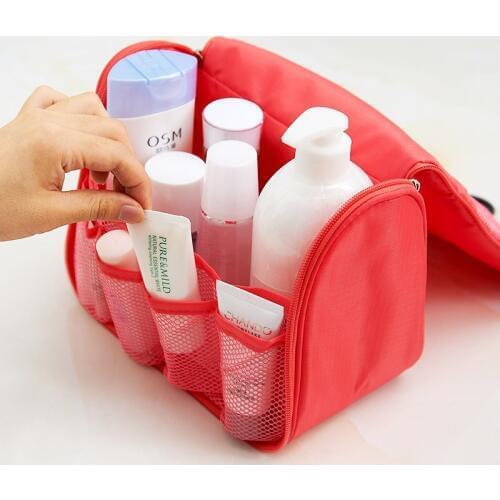 Women Travel Makeup Cosmetic Bag Handbag Female Organizer Bag Lady Tote