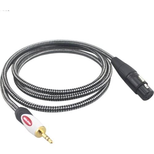 1/8" Mini Jack 3.5mm to XLR 3 Pin Hifi Audio Cable Headphone PC Sound Card Amplifier Mixing Console 3.5 XLR Cable 5M
