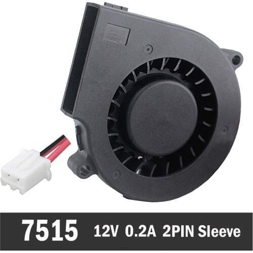 10 Piecss Gdstime 12V 75m 7.5cm 75*75x15mm DC Cooling Fan Radial Blower For Computer