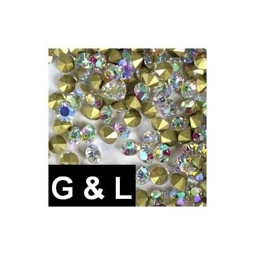 Ss26-ss40 288pcs Crystal AB Color Pointback Rhinestones Glass Material Stones Used For Jewelry Nail Art Decoration